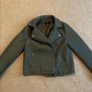 Faux leather jacket